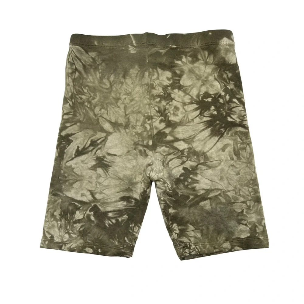 Cotton Citizen Biker Shorts Womens XS Green Excellent‎ Tie Dye Yoga Athletic